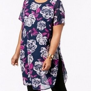 Alfani Plus size Floral Print Tunic